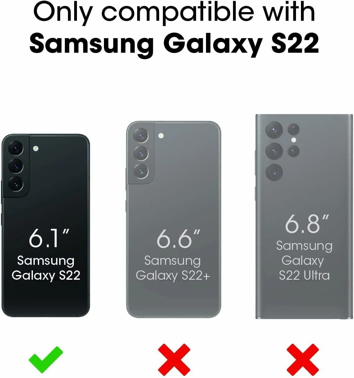 OtterBox Defender Series Case for Samsung Galaxy S22 (Only) - Case Only - Microbial Defense Protection - Non-Retail Packaging - Fort Blue (Fort Blue)