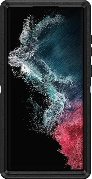 OtterBox Defender Series Case for Samsung Galaxy S22 Ultra (Only) - Case Only - Microbial Defense Protection - Non-Retail Packaging - Black