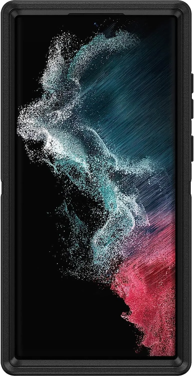 OtterBox Defender Series Case for Samsung Galaxy S22 Ultra (Only) - Case Only - Microbial Defense Protection - Non-Retail Packaging - Black