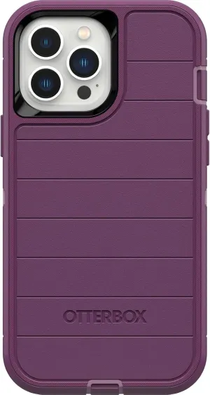OtterBox Defender Series Screenless Edition Case for iPhone 13 Pro Max & iPhone 12 Pro Max (Only) - Case Only - Microbial Defense Protection - Non-Retail Packaging - Happy Purple