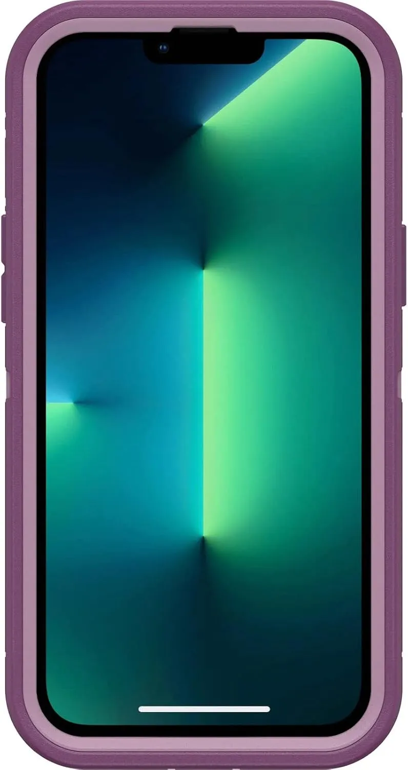 OtterBox Defender Series Screenless Edition Case for iPhone 13 Pro Max & iPhone 12 Pro Max (Only) - Case Only - Microbial Defense Protection - Non-Retail Packaging - Happy Purple