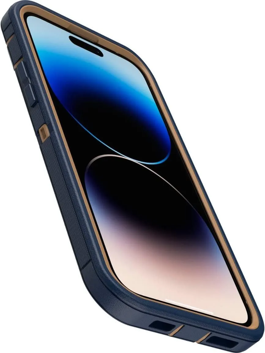 OtterBox Defender Series Screenless Edition Case for iPhone 14 Pro Max (Only) - Case Only - Microbial Defense Protection - Non-Retail Packaging - Blue Suede Shoes