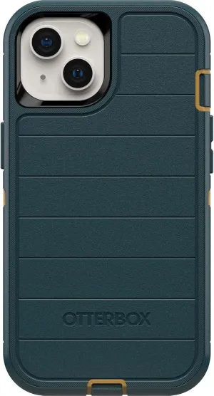 OtterBox iPhone 13 (Only) - Defender Series Screenless Edition Case - Hunter Green - Case Only - Microbial Defense Protection - Non-Retail Packaging