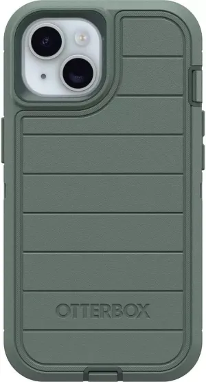 OtterBox iPhone 14, & iPhone 13 (Only) - Defender Series Case - Forest Ranger (Green) - Case Only - Screenless - Rugged & Durable - with Port Protection - Microbial Defense Protection