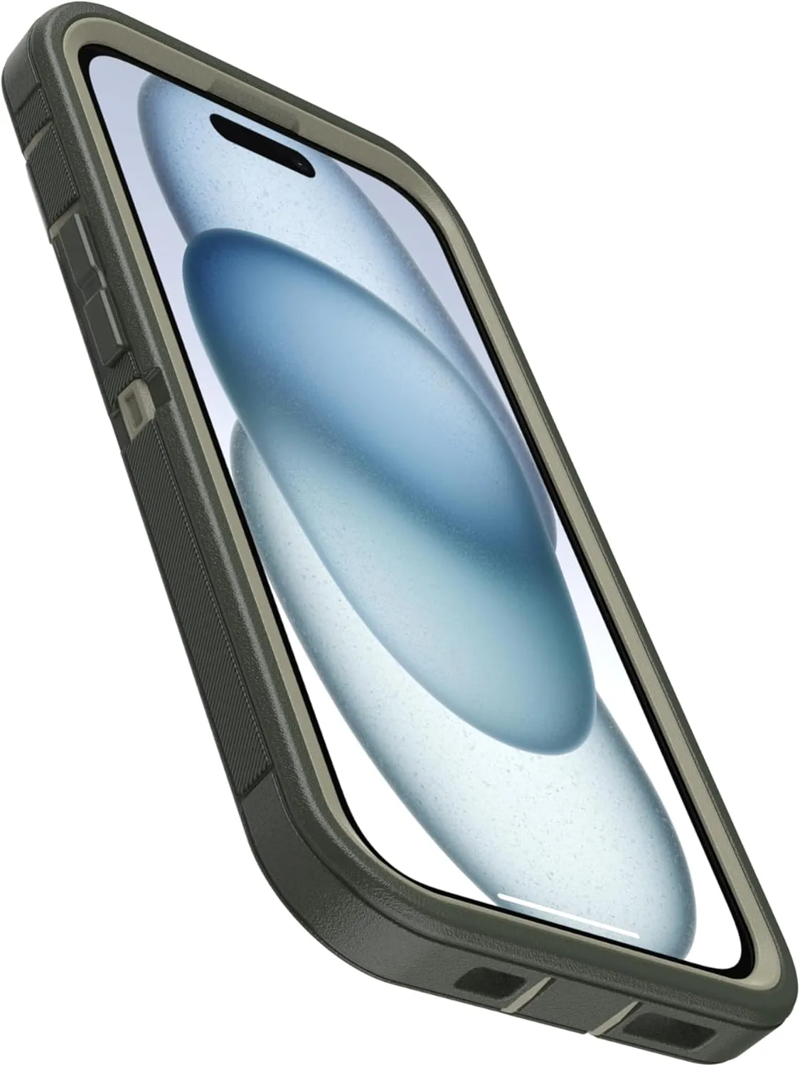 OtterBox iPhone 16e (Only) - Defender Series Case - Lichen The Trek (Green) - Case Only - Rugged & Durable - with Port Protection - Microbial Defense Protection