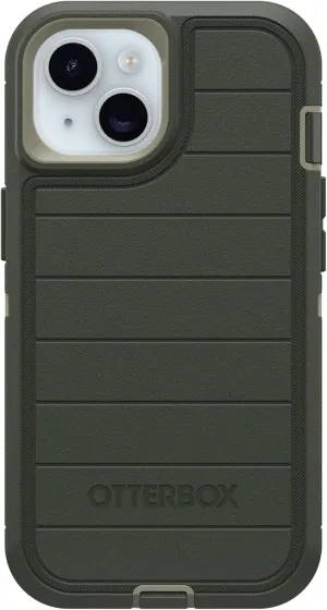 OtterBox iPhone 16e (Only) - Defender Series Case - Lichen The Trek (Green) - Case Only - Rugged & Durable - with Port Protection - Microbial Defense Protection