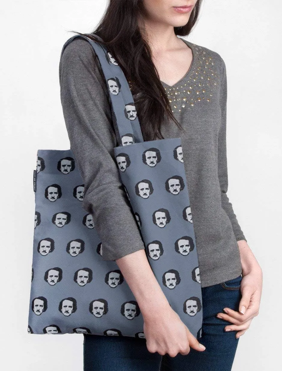 Out of Print Literary and Book-Themed Canvas Tote Carrying Bag for Book Lovers, Readers, and Bibliophiles