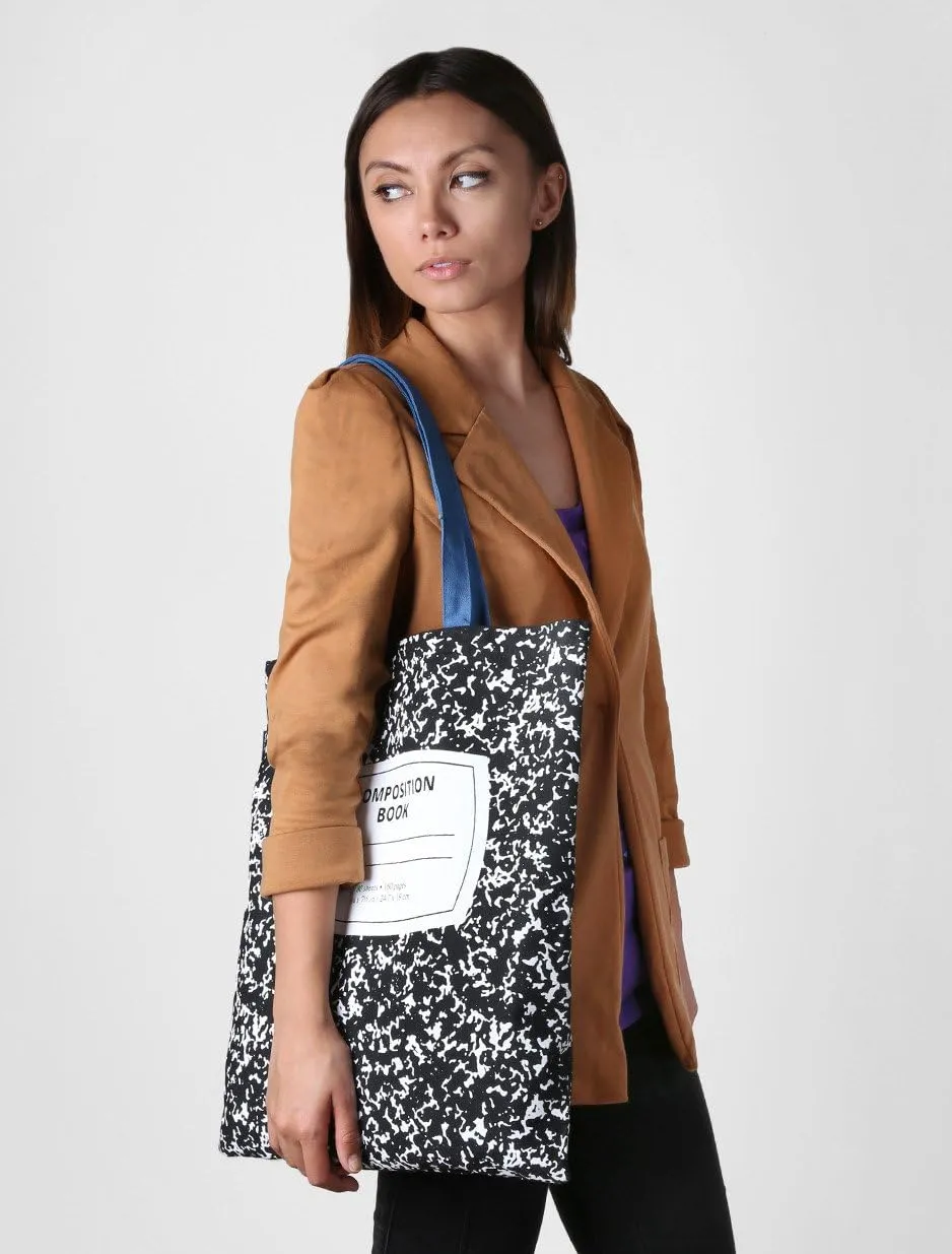 Out of Print Literary and Book-Themed Canvas Tote Carrying Bag for Book Lovers, Readers, and Bibliophiles