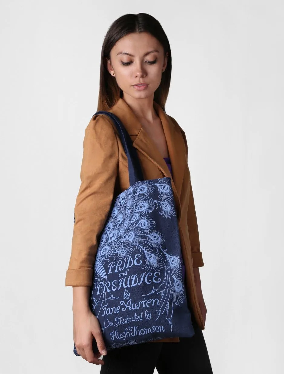 Out of Print Literary and Book-Themed Canvas Tote Carrying Bag for Book Lovers, Readers, and Bibliophiles