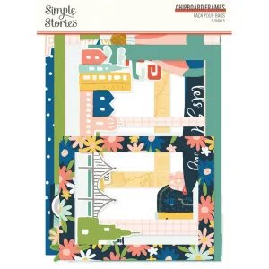 Pack Your Bags Chipboard Frames - Simple Stories