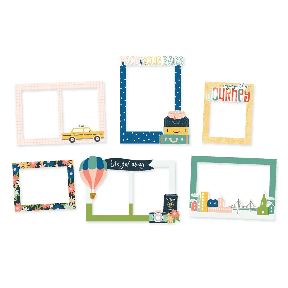 Pack Your Bags Chipboard Frames - Simple Stories