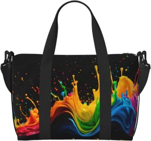 Paint Splatter Backdrop Printingtravel Gym Bag For Tote Bag Carry On Luggage Sport Duffle