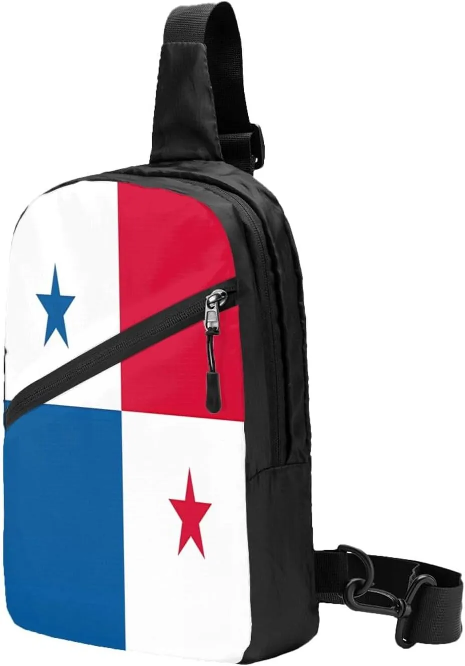 Panama Flag Portable Crossbody Bag Foldable Sling Bags Sports Gym Chest Daypack Reusable Shoulder Backpack Casual Diagonally Rucksack Fanny Packs