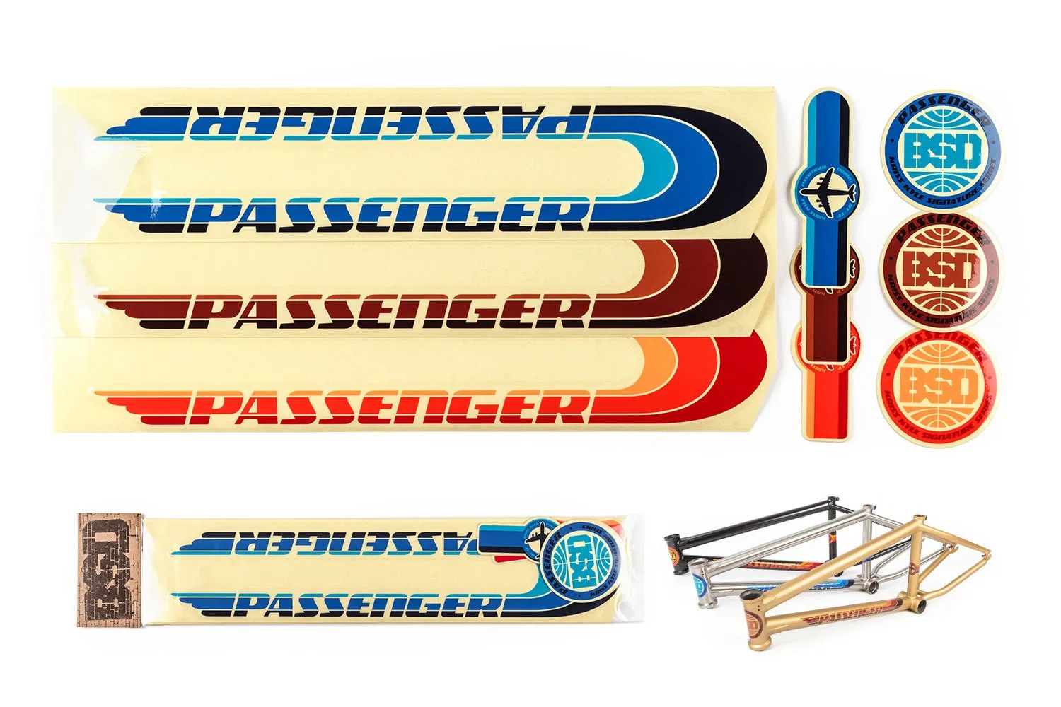 Passenger Frame Sticker Pack