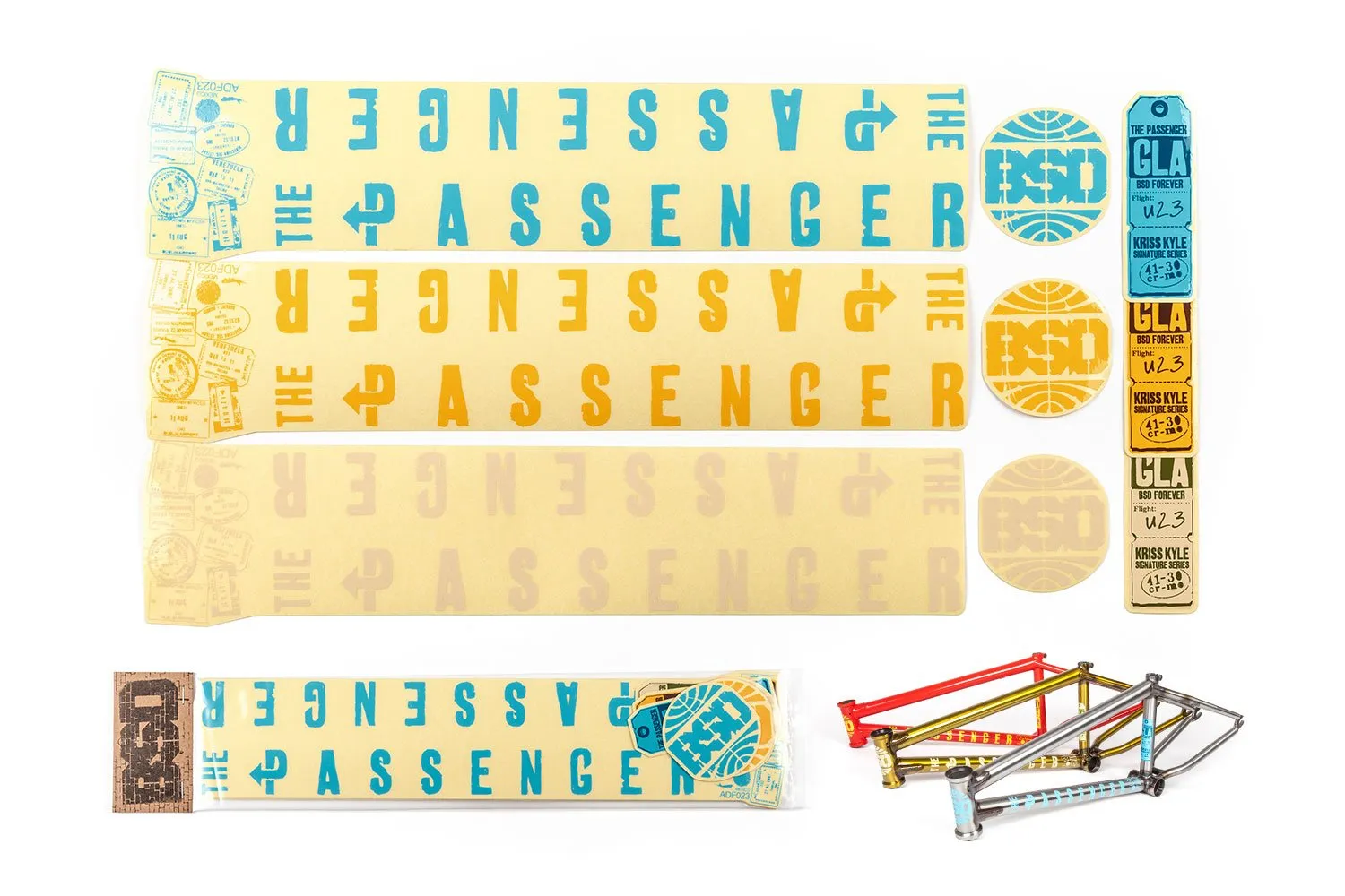 Passenger Frame Sticker Pack