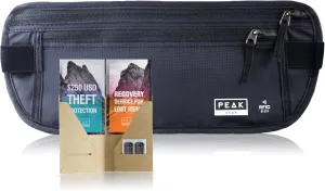 Peak Gear Money Belt Family by Color (Black)