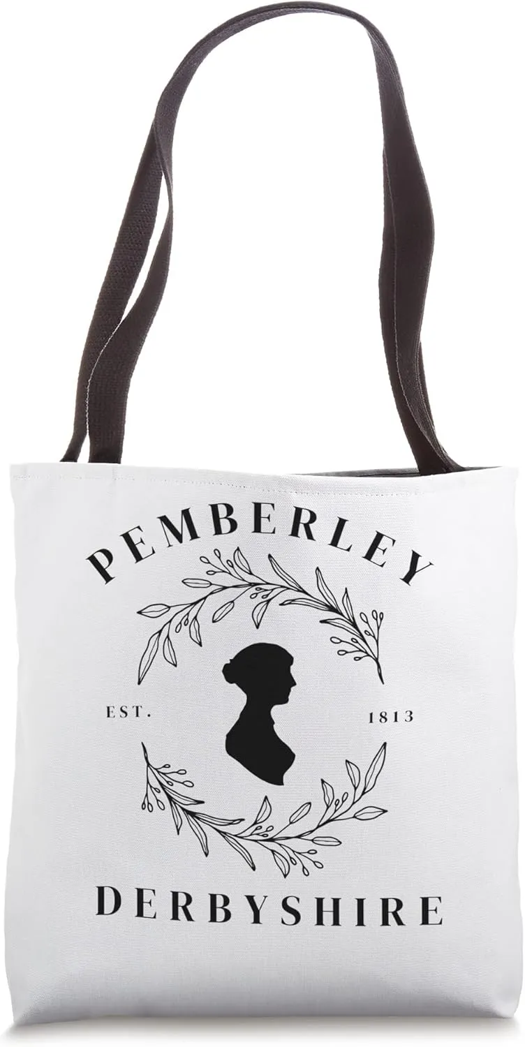 Pemberley Derbyshire 1813 Pride and Prejudice Jane Austen Tote Bag