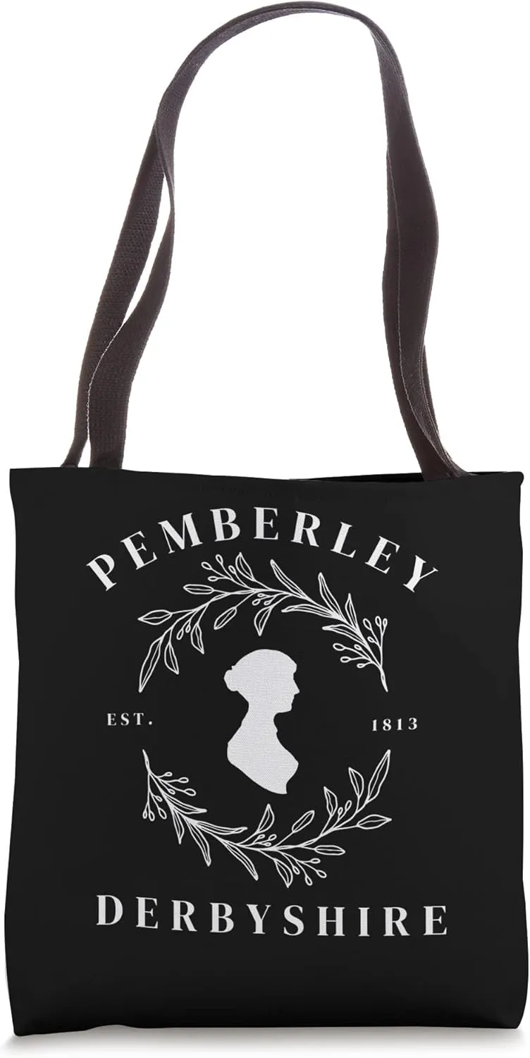 Pemberley Derbyshire 1813 Pride and Prejudice Jane Austen Tote Bag