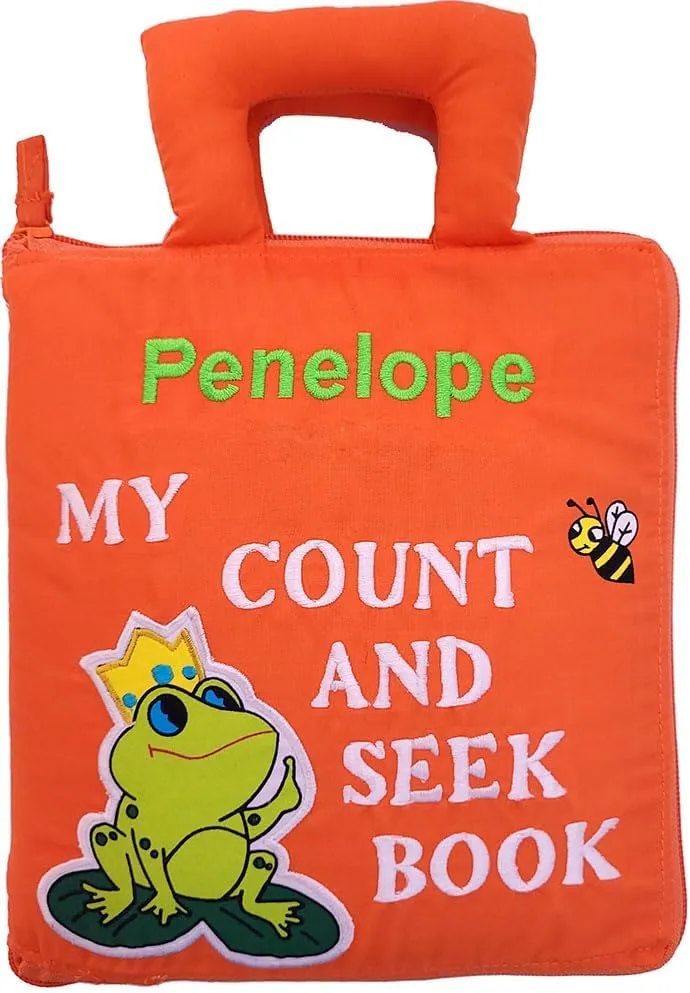 Personalized Count and Seek Child's First Counting Quiet Book Engaging Activity Busy Book for Toddlers and Children | Interactive Discover and Learn | Sensory Educational Toy