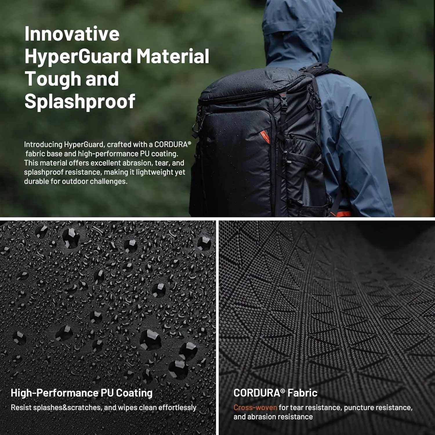 PGYTECH OnePro Flex Backpack 50L Camera Insert Bag M, Fits DSLR/SLR/Mirrorless Cameras/Lenses and Other Gear, Lightweight Outdoor Hiking Bundle for Photography, Travel Bag with Laptop Compartment