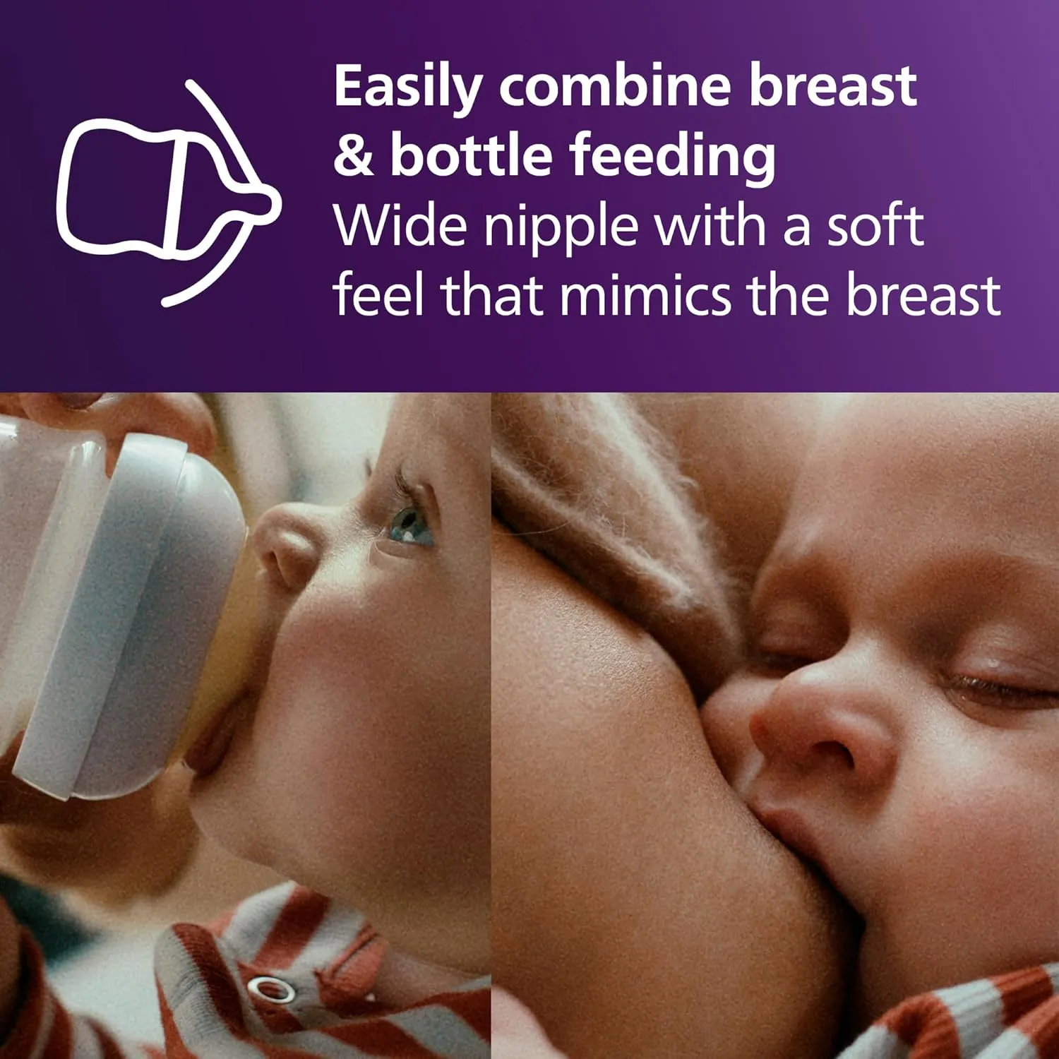 Philips Avent Natural Response Nipple, Slow Flow (Flow 2), 4-Pack, SCY962/04