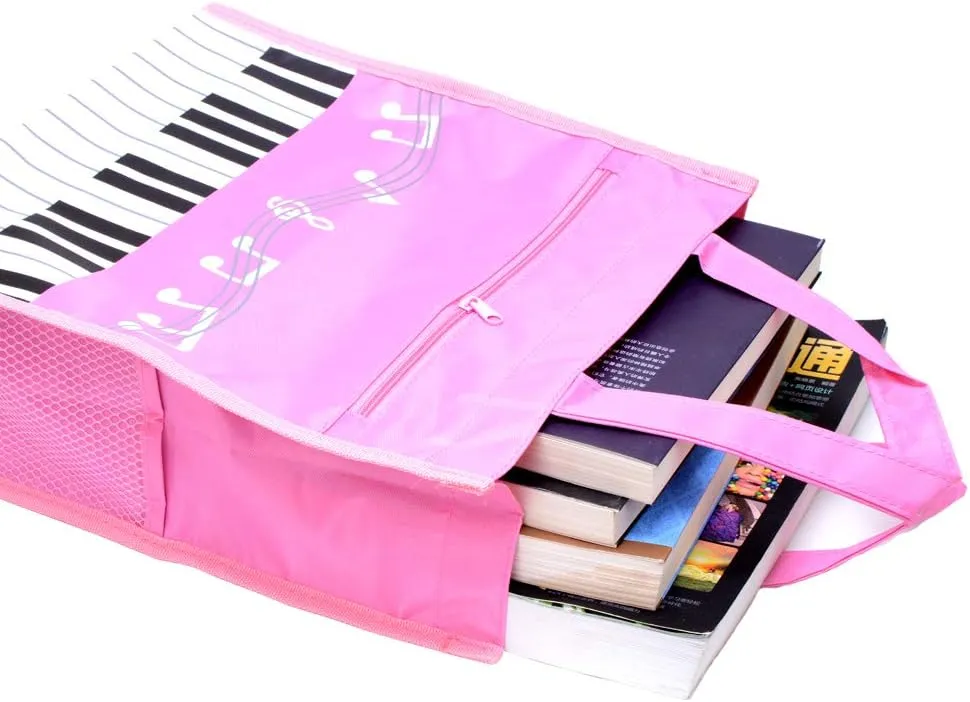 Piano Keys Handbag Reusable Grocery Bag Shoulder Shopping Bag Tote Bag for Music Teacher Girls Gift Bag Medium