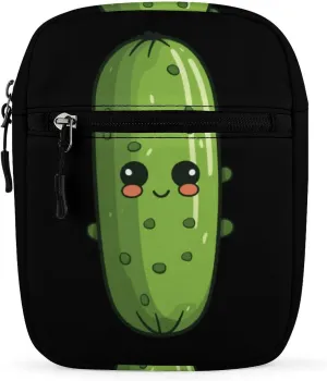 Pickle Cucumbers Small Crossbody Bag Mini Shoulder Bag Purse Travel Passport Wallet Bag for Women Men