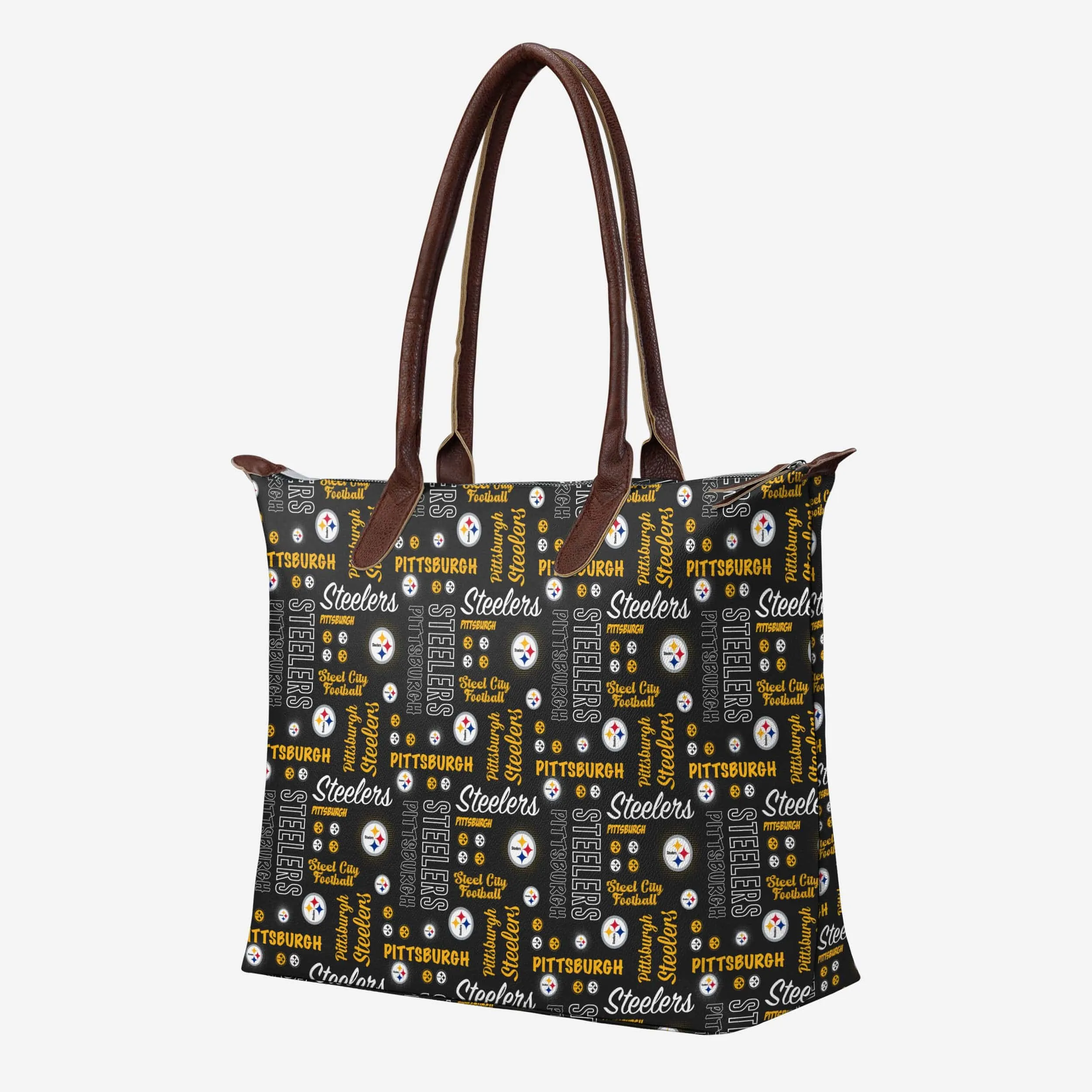 Pittsburgh Steelers Spirited Style Printed Collection Tote Bag