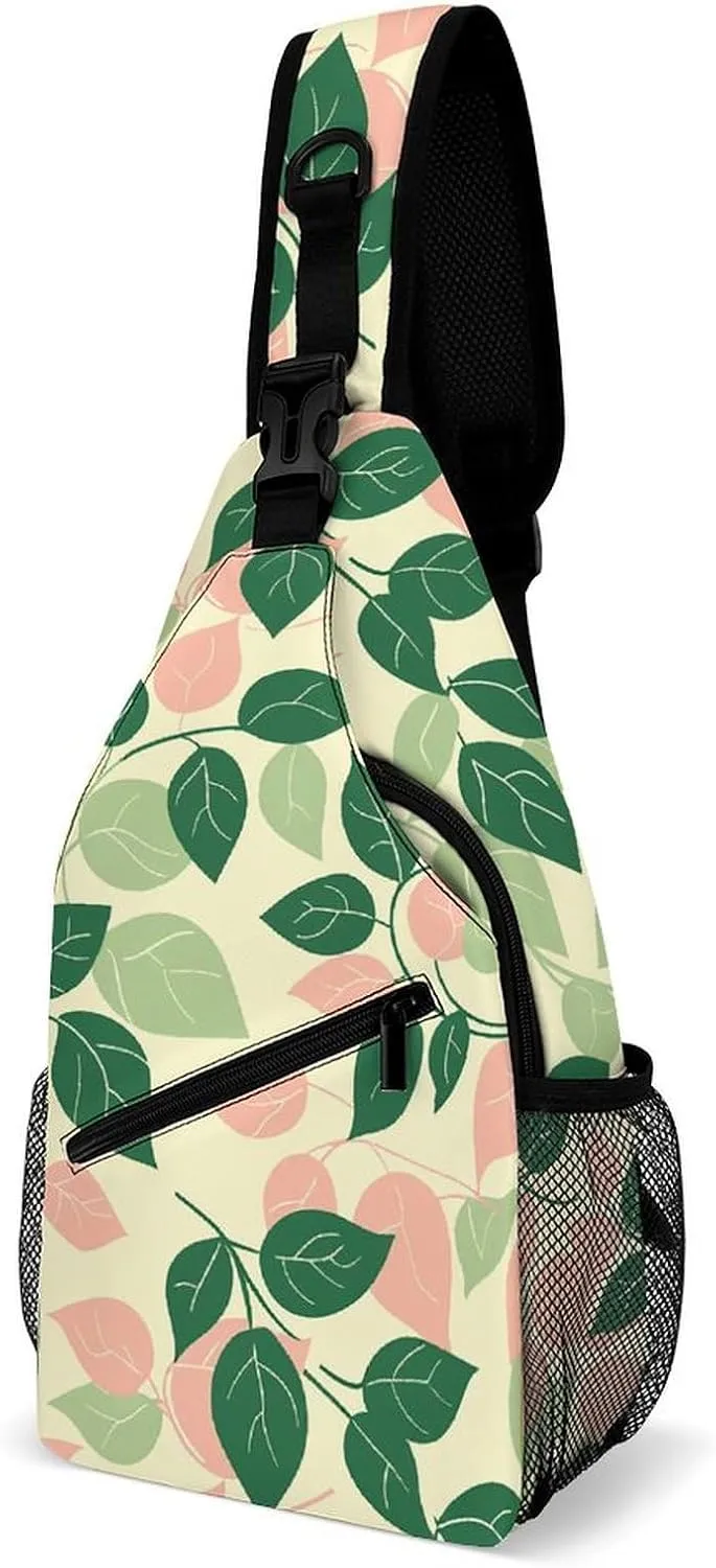 Plant Shape Sling Bag Crossbody Bags Cross Body Bag Fanny Packs Chest Bags Sling Purses for Travel