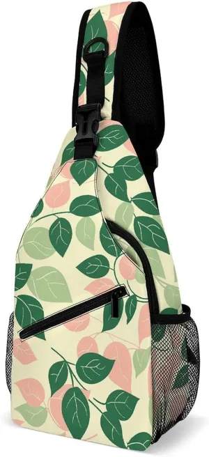 Plant Shape Sling Bag Crossbody Bags Cross Body Bag Fanny Packs Chest Bags Sling Purses for Travel