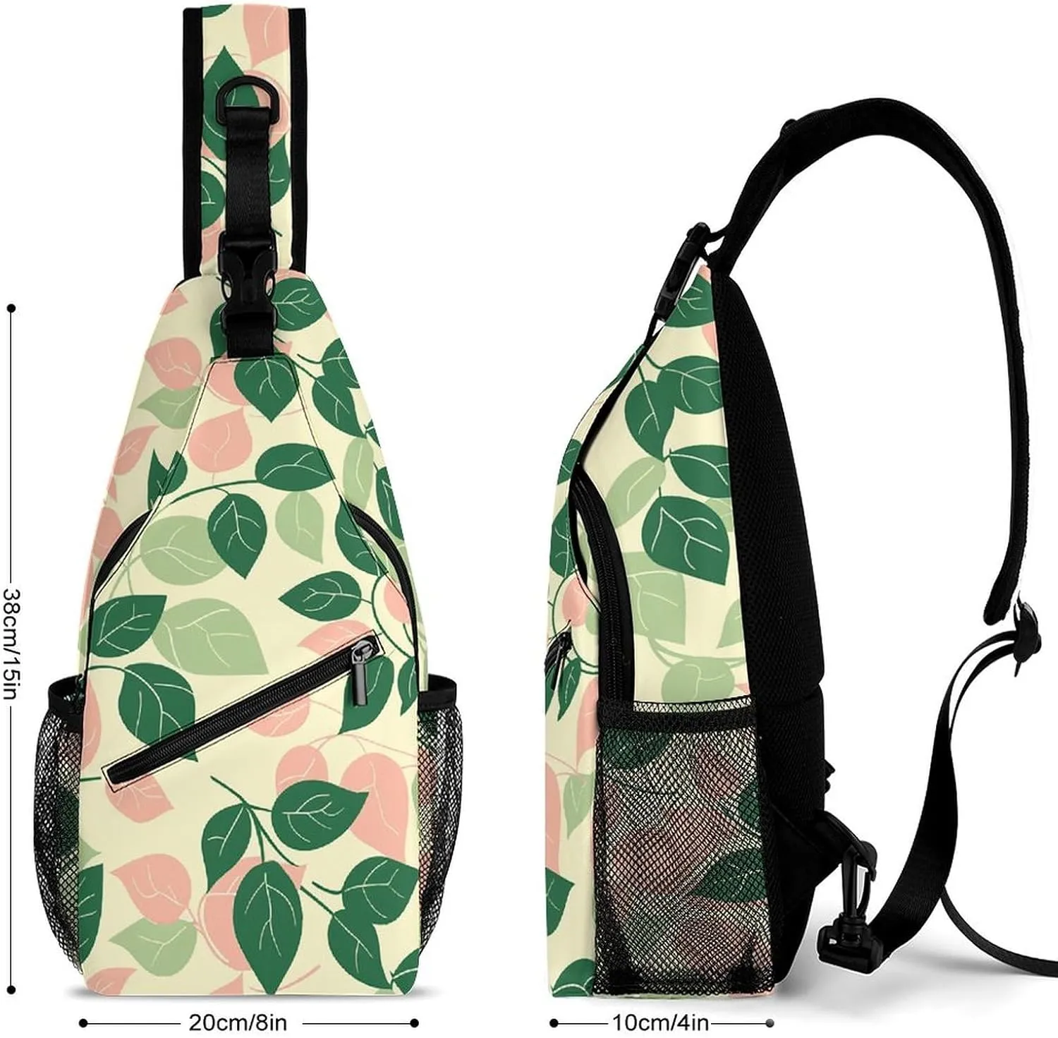 Plant Shape Sling Bag Crossbody Bags Cross Body Bag Fanny Packs Chest Bags Sling Purses for Travel