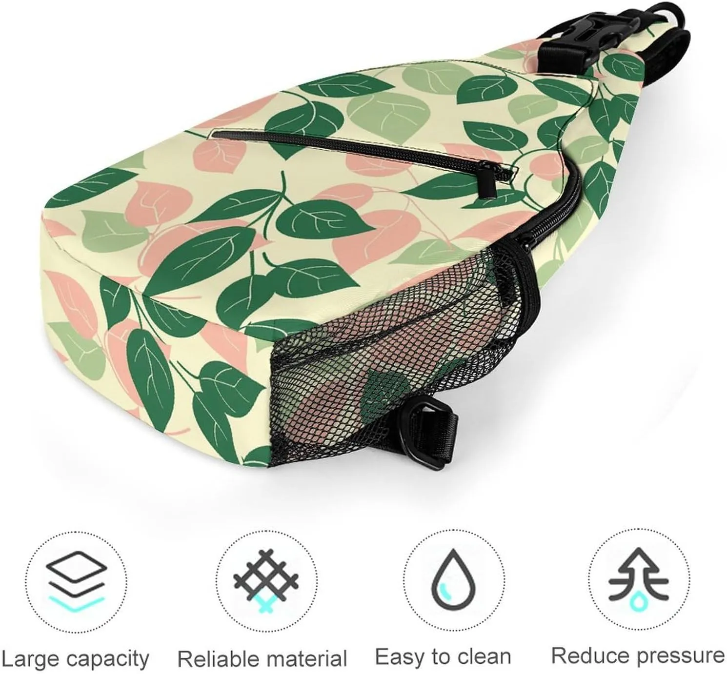 Plant Shape Sling Bag Crossbody Bags Cross Body Bag Fanny Packs Chest Bags Sling Purses for Travel