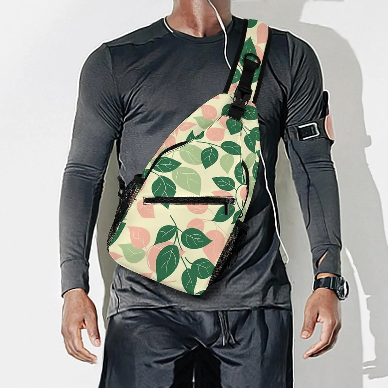 Plant Shape Sling Bag Crossbody Bags Cross Body Bag Fanny Packs Chest Bags Sling Purses for Travel