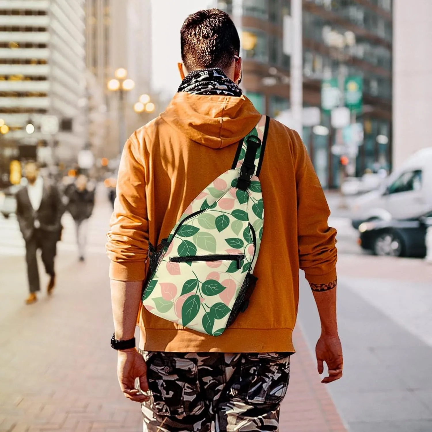 Plant Shape Sling Bag Crossbody Bags Cross Body Bag Fanny Packs Chest Bags Sling Purses for Travel