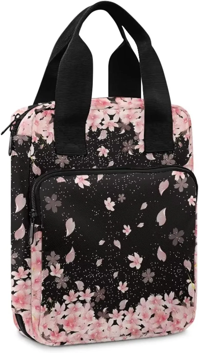 Portable Bible Cover Bookcase with Handle Bible Tote Bag Bible Books Pens Organizer 10.8 x 8.4 x 2.7 inches