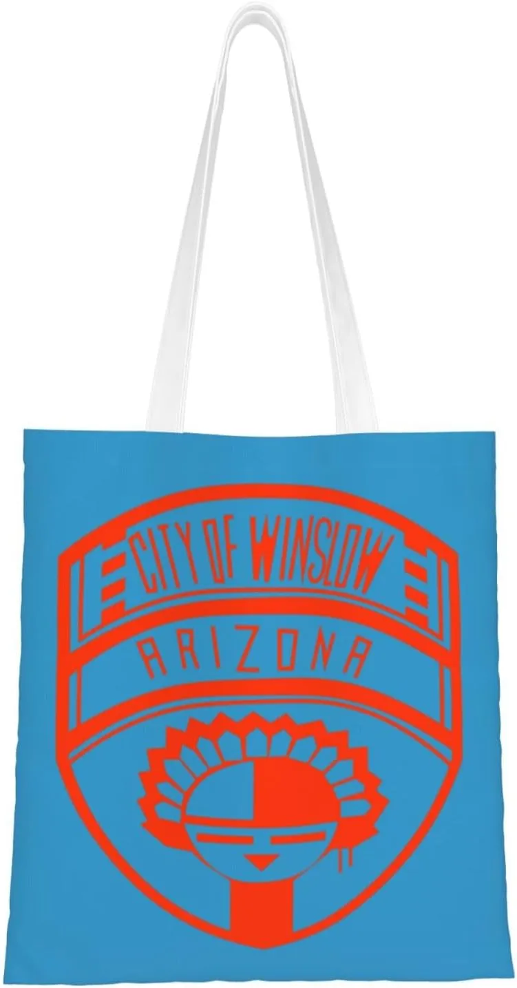 Possible Former Flag Of Winslow, Arizona Tote Bag for Women Canvas Shopping Bags Reusable Beach Bag Grocery Bags Tote Shoulder Bag Gift Bags