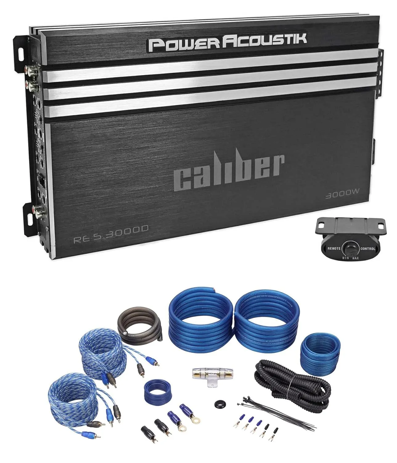 Power Acoustik RE5-3000D 3000w 5-Channel Car Audio Amplifier Class A/B Amp Kit