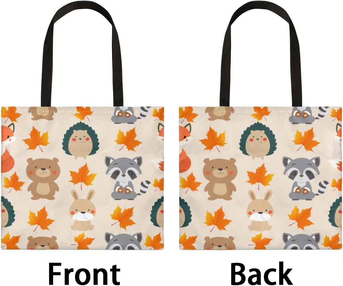 Pretty White Cow Canvas Tote Bag for Women Men Stylish Tote Handbag Shoulder Bag Reusable Grocery Bag