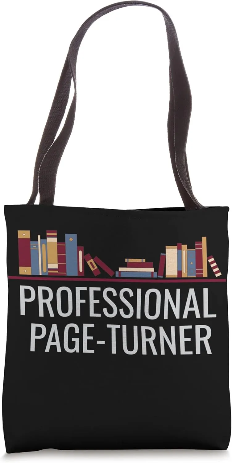 Professional Page Turner -Book Lover - Book Discussion Club Tote Bag