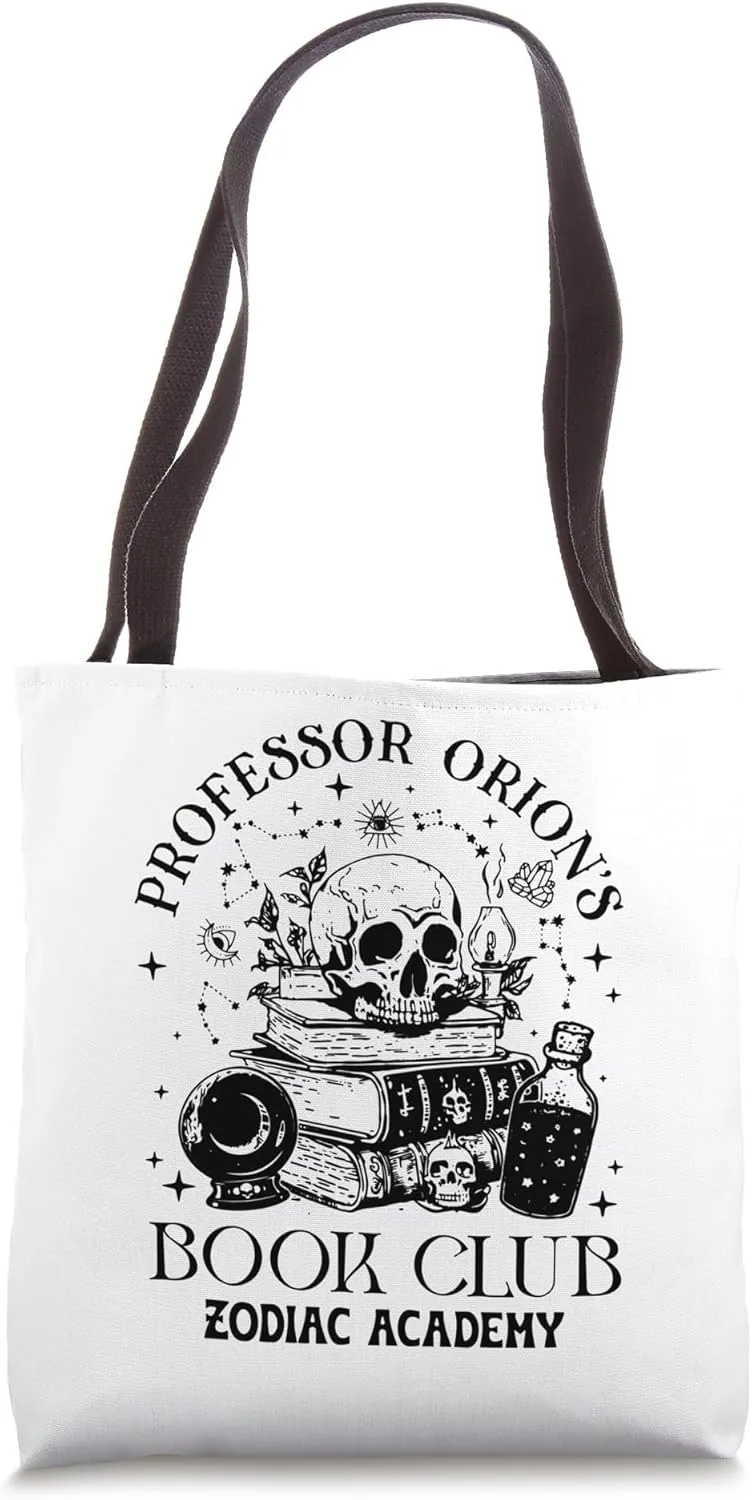 Professor Orion's Book Club Zodiac Academy Tote Bag