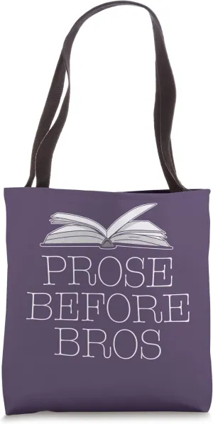 PROSE BEFORE BROS William Shakespeare Funny Book Meme Tote Bag