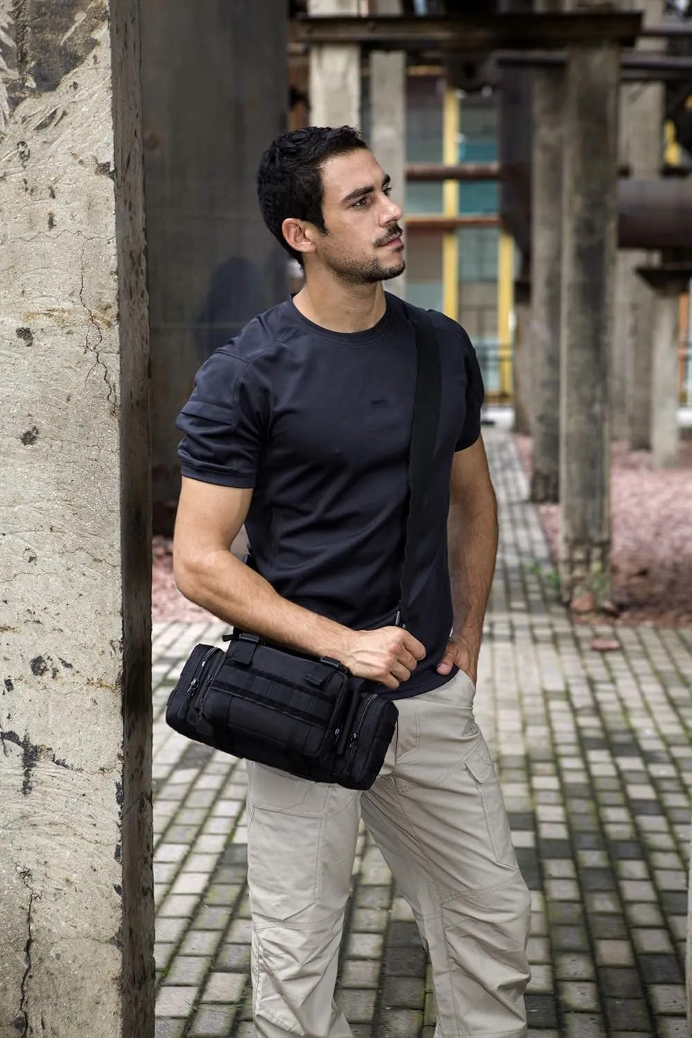 Protector Plus Tactical Fanny Pack Military Assault Waist Bag Hip Belt MOLLE Sling Army Lumbar Gear Pouch EDC Camera Handlebar Range Bags (Patch Included)