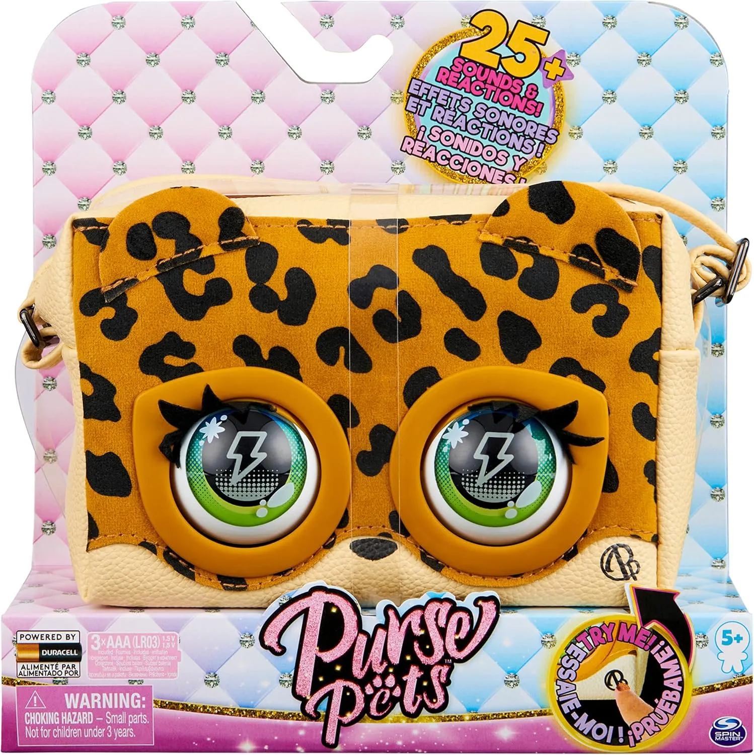 Purse Pets, Metallic Mood Flashy Frenchie, Interactive Pet Toy & Crossbody Kids Purse