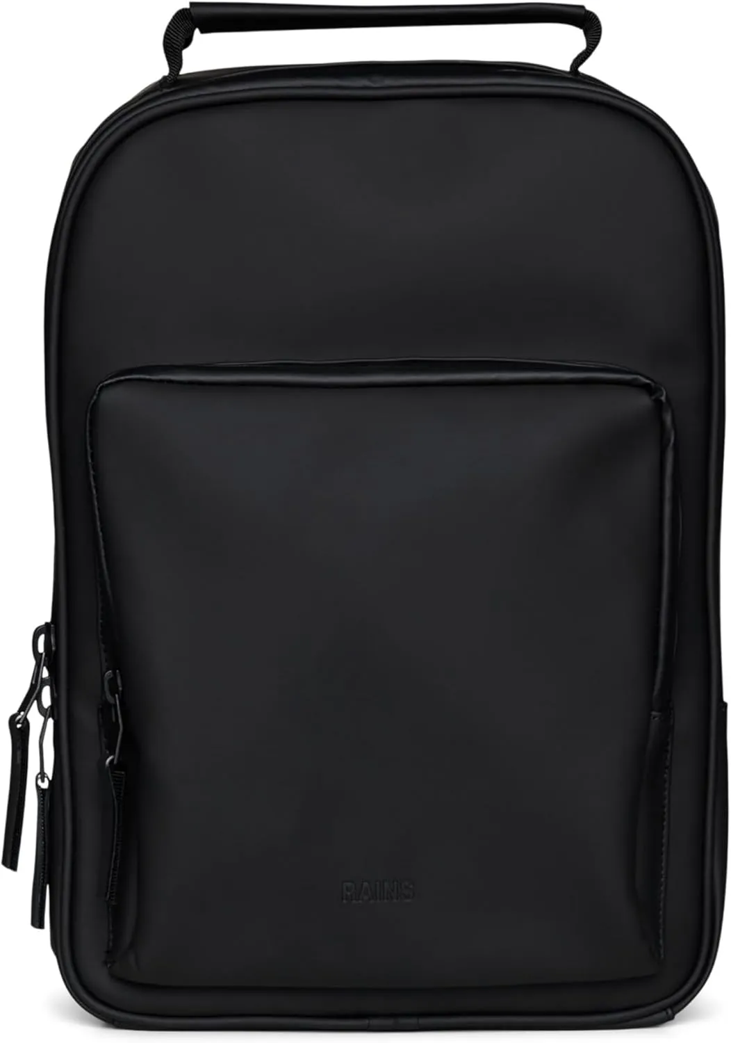 RAINS Large Book Daypack, Backpack, Laptop Bag, Waterproof, 2 Year Warranty, Black