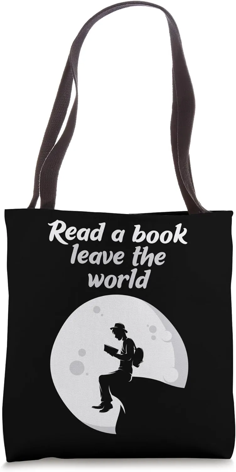 Read A Book Leave The World Reading Lecture Novel Books Tote Bag