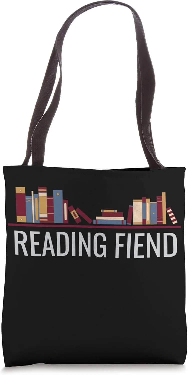 Reading Fiend - Book Lover - Reading - Book Discussion Club Tote Bag