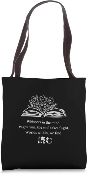 Reading Haiku Poetry Book Lover Teacher Librarian Tote Bag