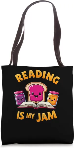 Reading My Jam Tote Bag