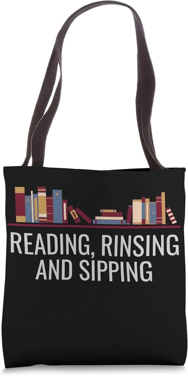 Reading Rinsing And Sipping - Book Discussion Club Tote Bag