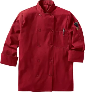 Red Kap womens Long Sleeve Ten Button Chef Coat With Mimix and Oilblok